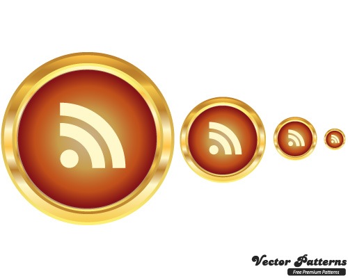 rss-golden-icon-set