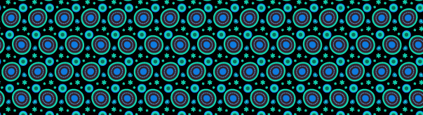 neon-petal-and-circles-pattern-banner